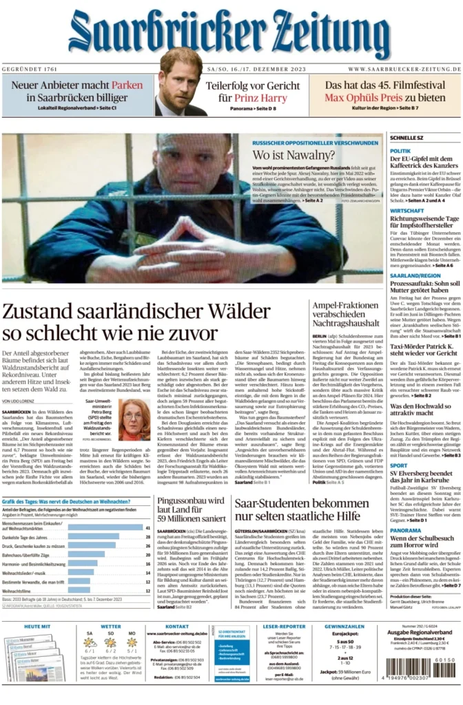 Saarbrücker Zeitung: Geschichte und Bedeutung des Blattes