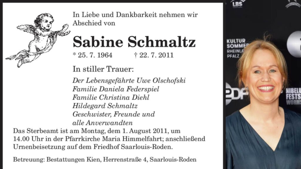 Sabine Pistorius Traueranzeige: Hintergrund und Reaktionen